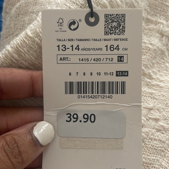 ZARA TEXTURED CUT OUT DRESS - Picture 2 of 2